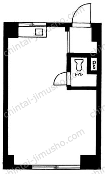 カーサ御苑3階の間取図