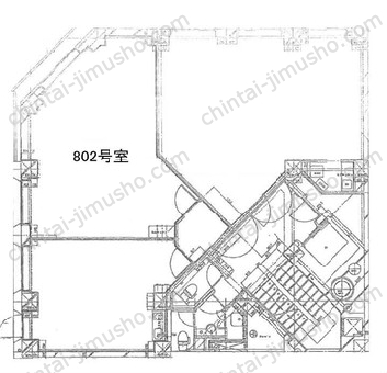壹番館ビルディング8階の間取図
