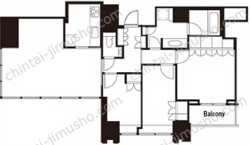 THE ROPPONGI TOKYO PLAZA／THE ROPPONGI TOKYO CLUB RESIDENCE32階の間取図