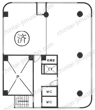 コウノビルMM213階の間取図