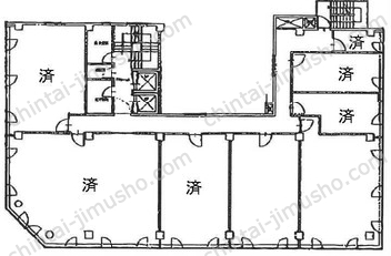 AIC共同ビル人形町の間取図