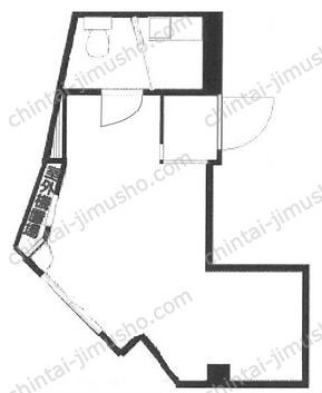 中島ビル3階の間取図