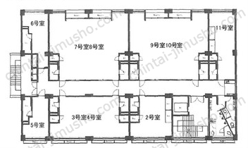 岡崎ビルの間取図