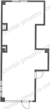 植松第一ビル1階の間取図
