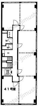 喜助新千代田ビル4階の間取図