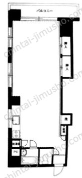 ビレヂ五反田7Fの間取図
