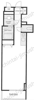 VORT銀座residence7Fの間取図