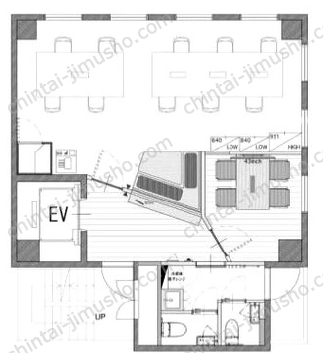NOVEL WORK Shimbashi5階の間取図