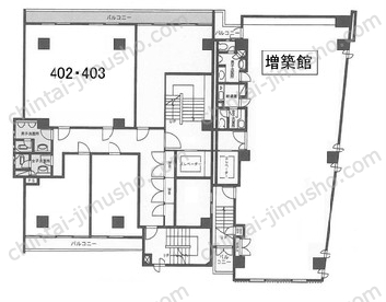神谷ビル本館・増築館の間取図