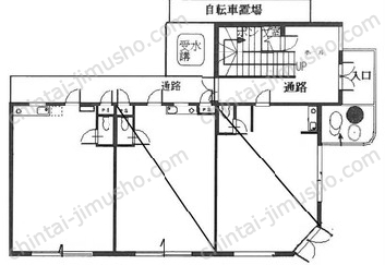 信栄ビル1階の間取図