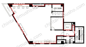 リードシー目黒不動前ビル／MID POINT目黒不動前2Fの間取図