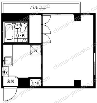 荒井マンション4階の間取図