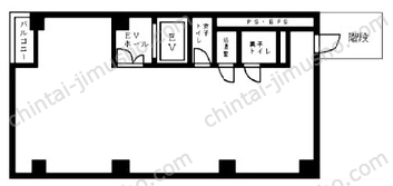 こだまファンタジアビル9Fの間取図