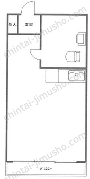 パーフェクトルーム4階の間取図