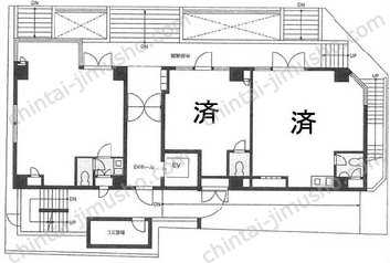 VORT AOYAMA／渋谷表参道ライズオフィス2nd／渋谷表参道ライズオフィス1st1階の間取図