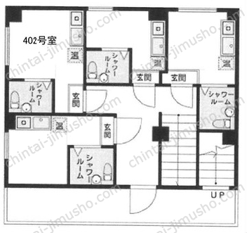 ダイヤモンドレジデンス八丁堀4階の間取図