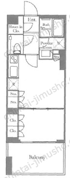 シティタワー銀座東の間取図