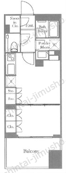 シティタワー銀座東の間取図