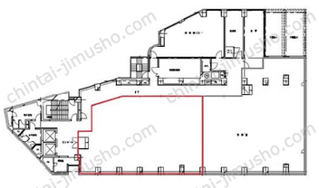ジブラルタ生命原宿ビル4階の間取図
