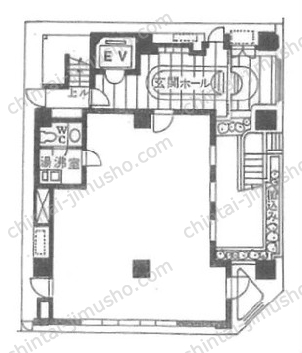 登栄西新橋ビル1階の間取図