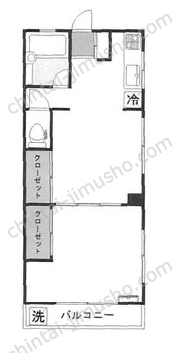 マンションカタノ3階の間取図