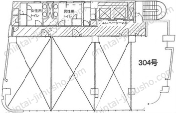 アブソルート横濱馬車道ビルの間取図