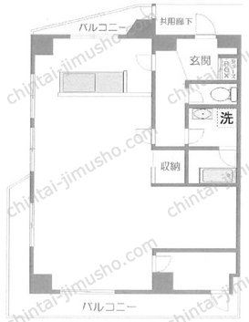 マンション中野ソレイユ3階の間取図