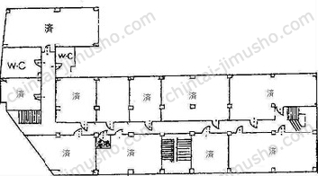 松岡九段ビルの間取図