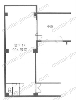 （仮称）大山金井町39貸店舗B1階の間取図