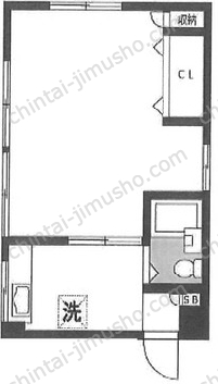 椿ビル2階の間取図