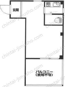 中島ビル3階の間取図