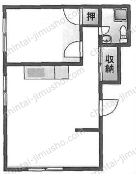 ヴィラ外苑6階の間取図
