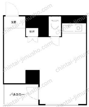 代々木シティホームズ3階の間取図
