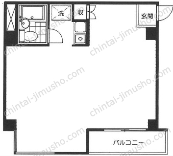 目黒フラット2階の間取図