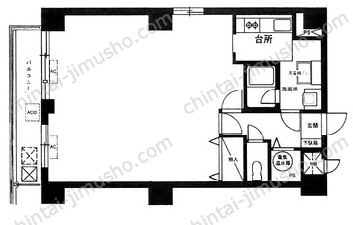 ライオンズマンション池袋の間取図