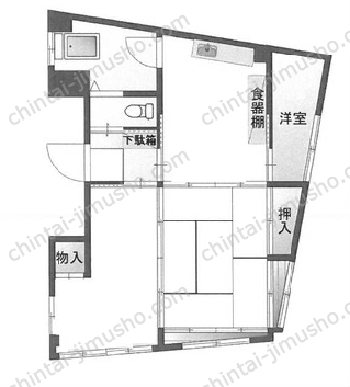 岡田ビルの間取図