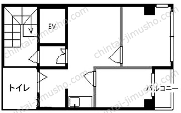 桂昇ビル8階の間取図