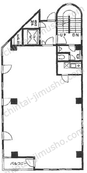 石川ビル2階の間取図