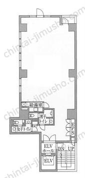 ヨシヤ日本橋ビル3階の間取図