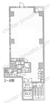 ヨシヤ日本橋ビル5階の間取図