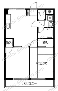 パレス南池袋10階の間取図