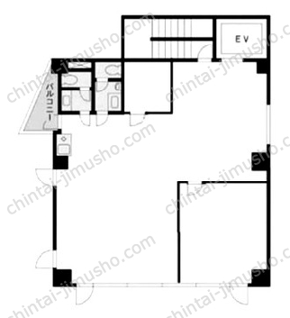 小田中ビル4階の間取図
