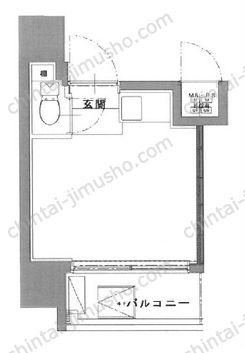 デコズキャッスル赤坂の間取図