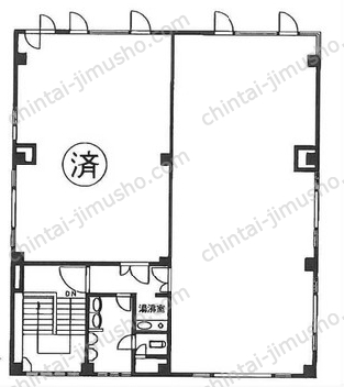 成和ビル3階の間取図