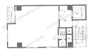 新橋柳屋ビル7Fの間取図