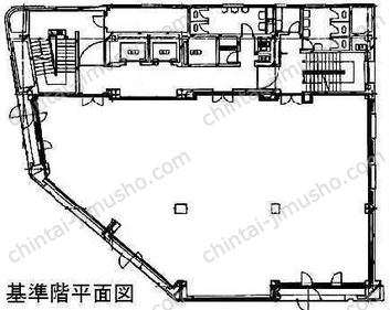 横浜野村證券ビル4階の間取図