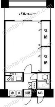 ルピナス東神奈川4階の間取図