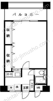 ルピナス東神奈川7階の間取図