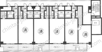 日本橋蛎殻町東急ビルの間取図
