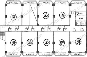 正栄プラザビルの間取図